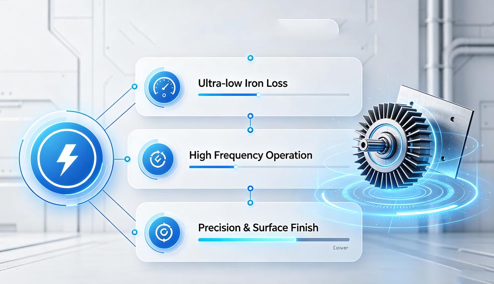Precision silicon steel lamination
